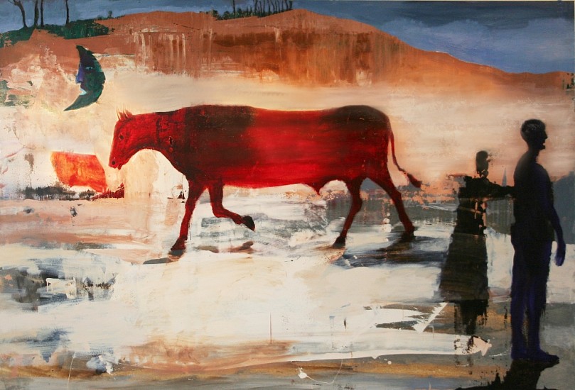 BEEZY BAILEY, Red Bull
2012, Mixed Media on Canvas