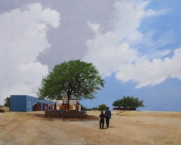 DENBY MEYER, Omatjete Petrol Pump
2014, Acrylic on Canvas