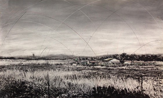 PHILLEMON HLUNGWANI, Klipspruit Valley Lenasia
2015, Mixed Media on Paper