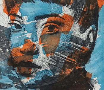 Untitled #2 Etching on Zerkall intaglio 280gsm paper Edition of 24 Paper 74 X 65cm. Image 34 x 39cm