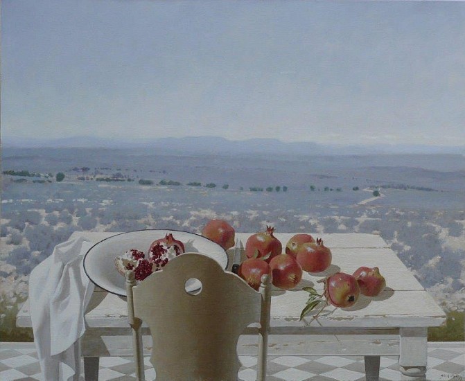 NEIL RODGER, Pomegranates with Spekboomberg
2013, Oil on Canvas