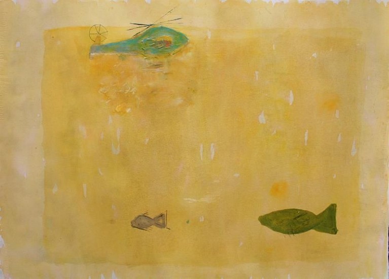 PAUL SEKETE, UNTITLED I (HELICOPTER & FISH)