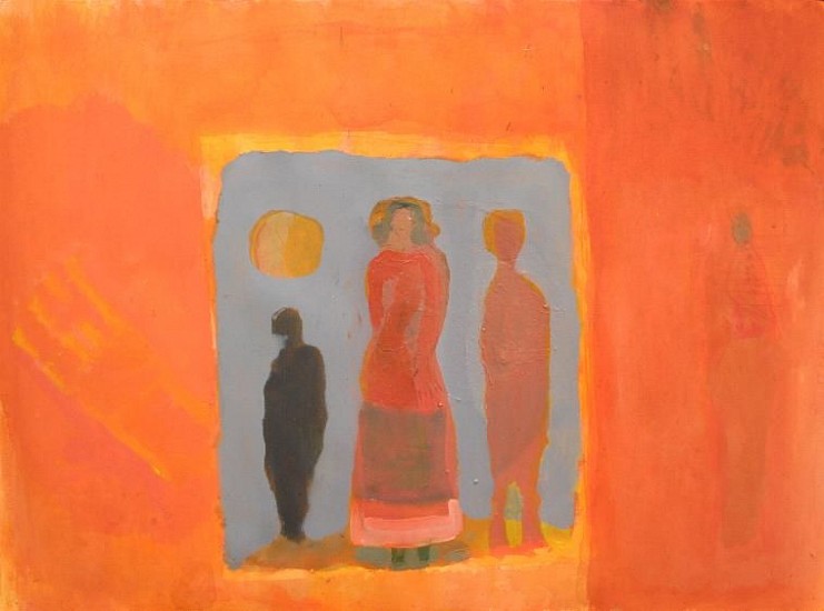 PAUL SEKETE, UNTITLED II (THREE FIGURES & SUN)