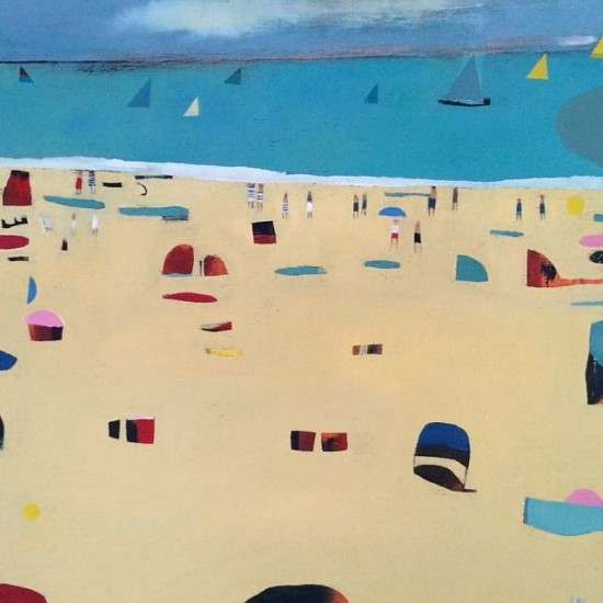 LOUISE MASON, Beach Series  XX
2015, Oil on Board