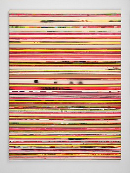 Instante Profondo (A deep Instant), 2016, acrylic on paper tape on canvas, 200x150cm