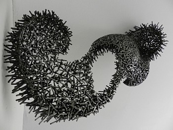 beth diane armstrong. landscape. 2012. 4mm wire. 84 x 40 x 18cm