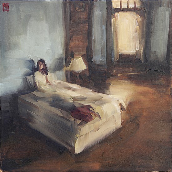 SASHA HARTSLIEF, Woman in Bed
2016, Oil on Canvas