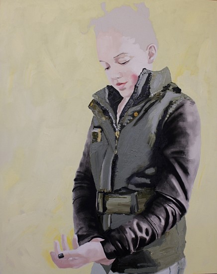 TANYA POOLE, Camouflage Jacket (From the Becoming Child Series)
2013, Oil on Canvas