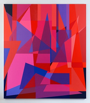 title a036 113 96 16 size2.03m x 2.33m framed in kiaat medium spraypaint and acrylic on canvas