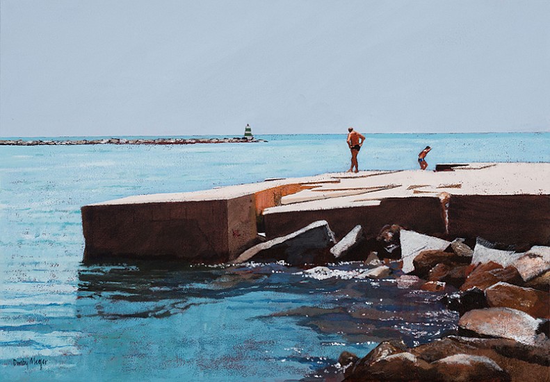 DENBY MEYER, Swimming Off the Point
2017, Acrylic on Canvas
