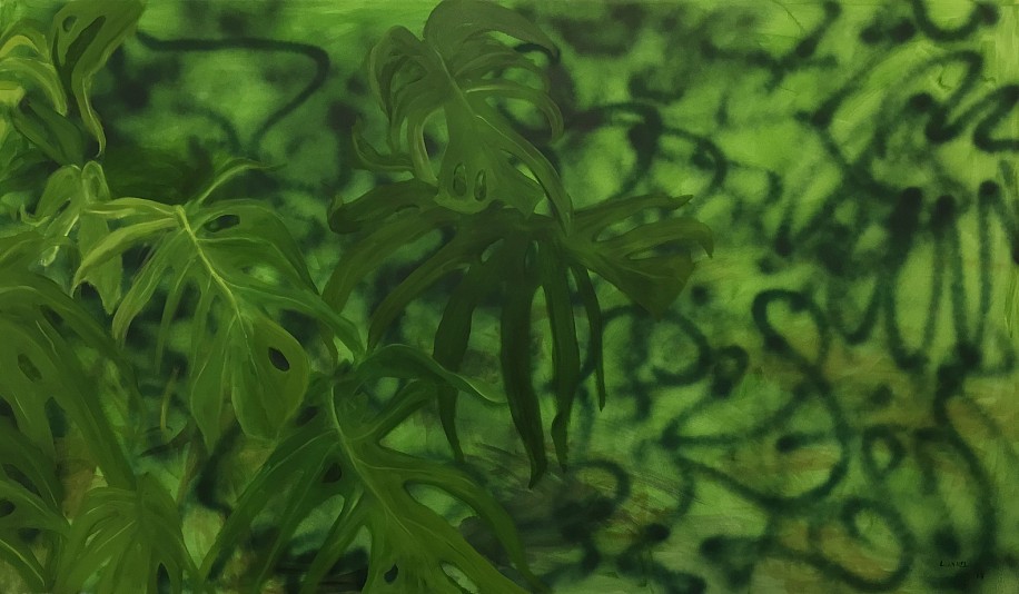 LUAN NEL, Delicious Monster (Screensaver)
2017, Oil on Spraypaint on Canvas