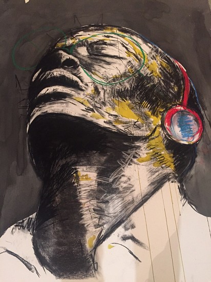 NELSON MAKAMO, Social Ladder
2015, Mixed Media on Paper
