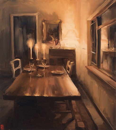 SASHA HARTSLIEF, CANDLES
2018, Oil on Canvas