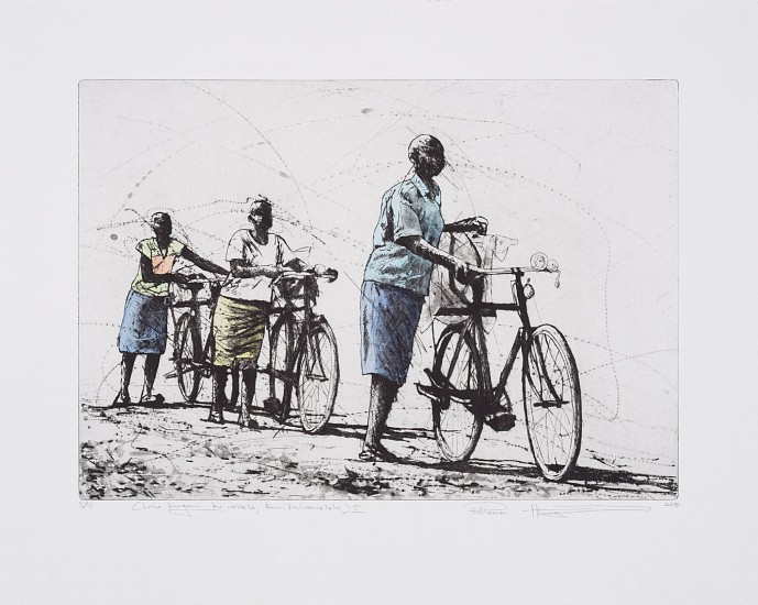 PHILLEMON HLUNGWANI, LAHA KUNGANI KU NAVELA, KUNIKU HUMELELA II
2018, Etching