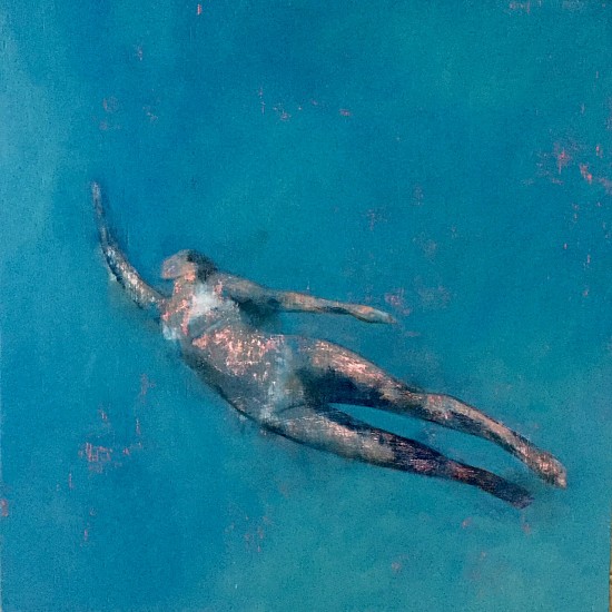 LOUISE MASON, BREATHING UNDER WATER
2018, Oil on Wood