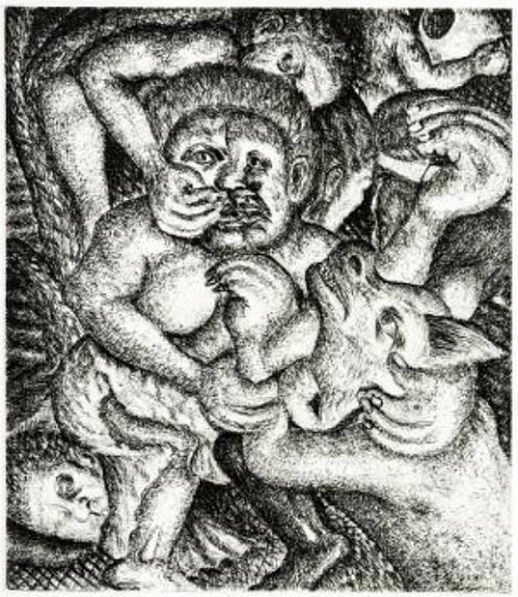 MMAKGABO MMAPULA MMANKGATO HELEN SEBIDI, MMA SEABELA
Etching