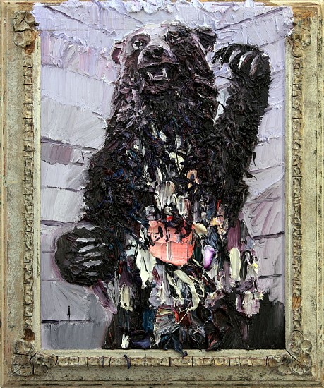 NIGEL MULLINS, MARILYN MONROE DEVOURED BY A BEAR, 1953
2018, OIL ON SUPAWOOD & FRAME