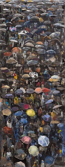 RICKY DYALOYI, IN REPLAY III (DIPTYCH)
2019, Mixed Media on Canvas