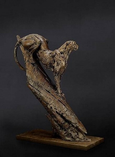 DYLAN LEWIS, CHEETAH SITTING IN A TREE S233
Bronze