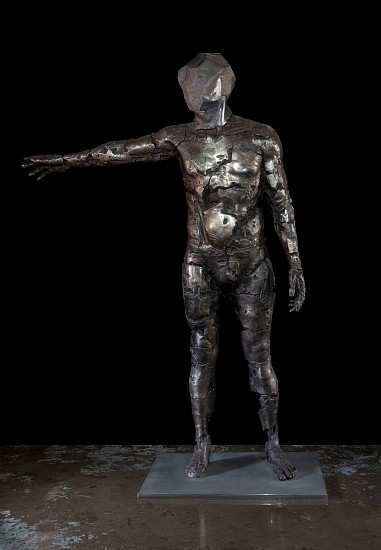 ANGUS TAYLOR, THINKING
2010, STAINLESS STEEL, PATINA & HEMATITE