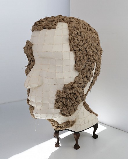 SHANY VAN DEN BERG, KAAIMANS SPIRIT
2019, HESSIAN, LINEN AND METAL ON ANTIQUE WOODEN BASE