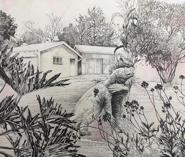 ANDREW KAYSER, THIS LAWN 1
2020, INK ON PAPER