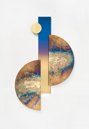 WATER DIXON, JHB E (MIRRORED LANDSCAPES)
2020, BRASS, TINTED MIRROR & BRASS ON GLASS