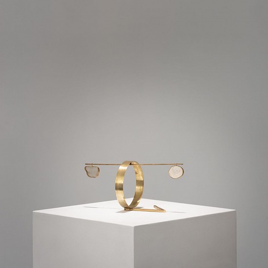 WATER DIXON, STASIS NO 10
2020, BRASS, SHELL AND GLASS