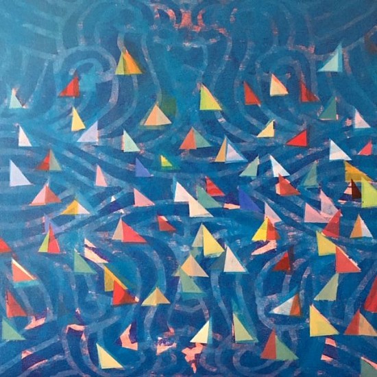 LOUISE MASON, UNDERCURRENT
2020, Oil on Board