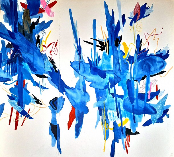 JUSTIN SOUTHEY, PLUME
2020, MIXED MEDIA ON STITCHED PAPER