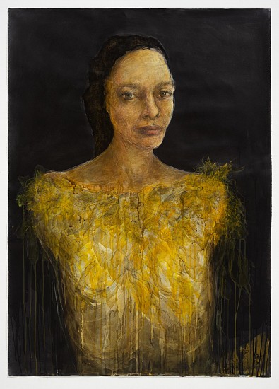 SHANY VAN DEN BERG, YELLOW DAISY
2021, MIXED MEDIA ON 300GMS ZERKALL PAPER