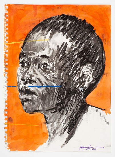 NELSON MAKAMO, HUMAN GRACE 2
2021, Mixed Media on Paper