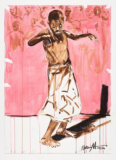 NELSON MAKAMO, HUMAN GRACE 12
2021, Mixed Media on Paper