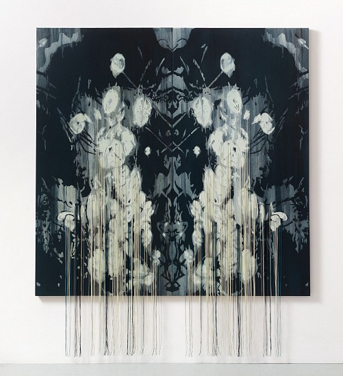 SANELL AGGENBACH, NARCISSUS I SUSSICRAN (DIPTYCH)
2020, OIL ON CANVAS & COTTON THREADS