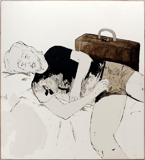 BRETT CHARLES SEILER, MATTHEW SLEEPING ON ARRIVAL
2021, BITUMEN, ROOF PAINT ON CANVAS