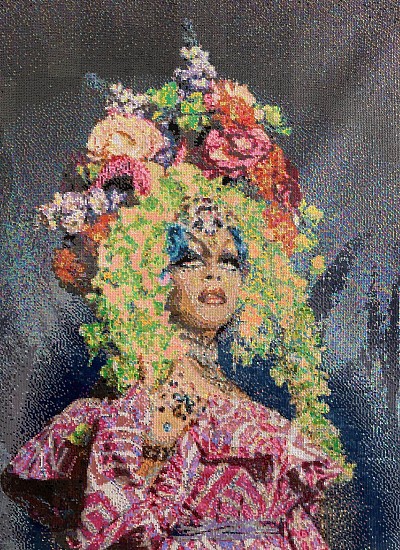 FRANCES GOODMAN, DESERT QUEEN
2021, HAND-STITCHED SEQUINS ON CANVAS