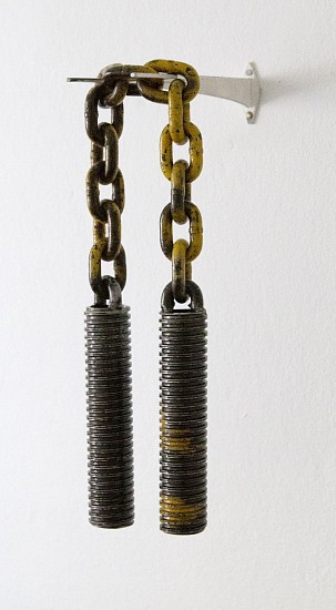 MICHAEL MACGARRY, NUNCHUCKS
2020, SALVAGED STEEL, CLEARCOAT