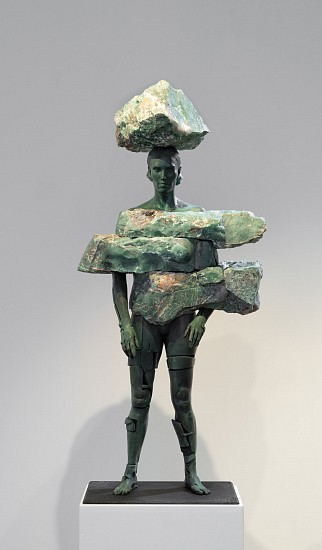 ANGUS TAYLOR, UNFOLDING IMMANENCE
2020, BRONZE AND PRASIOLITE