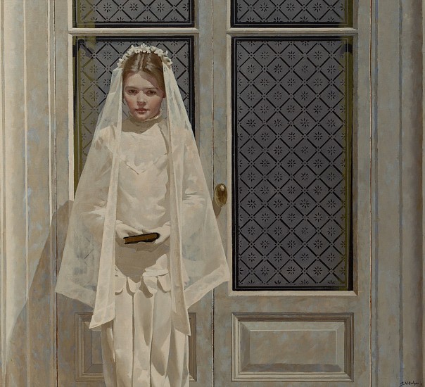 NEIL RODGER, FIRST COMMUNICANT III
Oil on Canvas