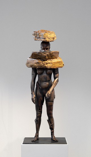 ANGUS TAYLOR, DISRUPTIVE BECOMING
2020, BRONZE AND TIGER'S EYE