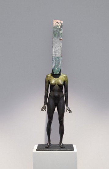 ANGUS TAYLOR, BOUNDING FEMALE
2021, BRONZE, PRASIOLITE, HELIOTROPE AND HEMATITE