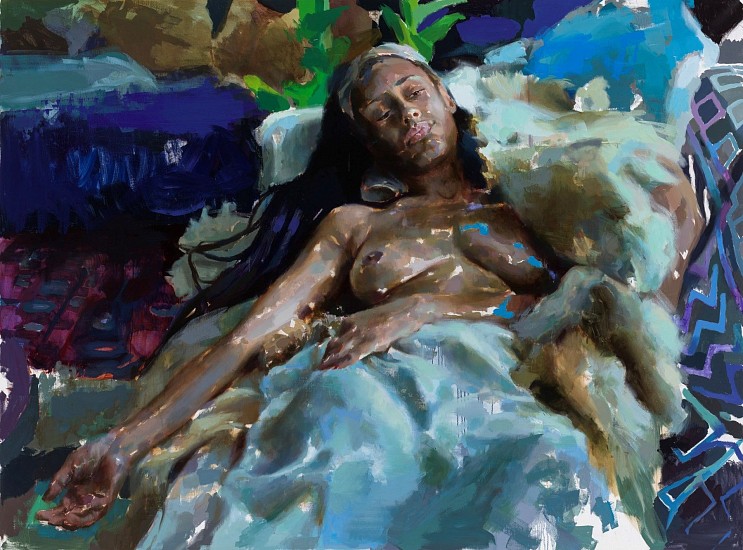 JEROME LAGARRIGUE, DELPHINE RESTING
2020, Oil on Linen