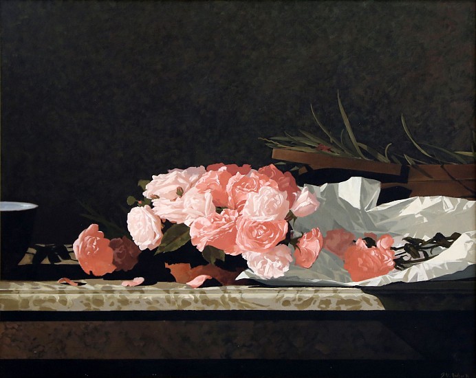 NEIL RODGER, FLOWER PIECE WITH ROSES AND OLEANDER
2005, Oil on Canvas