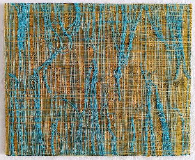 MARK RAUTENBACH, TURQUOISESAGE
2021, POLYESTER SEWING THREAD, PAPER, ACRYLIC PAINT AND INKS, FOAMCORE