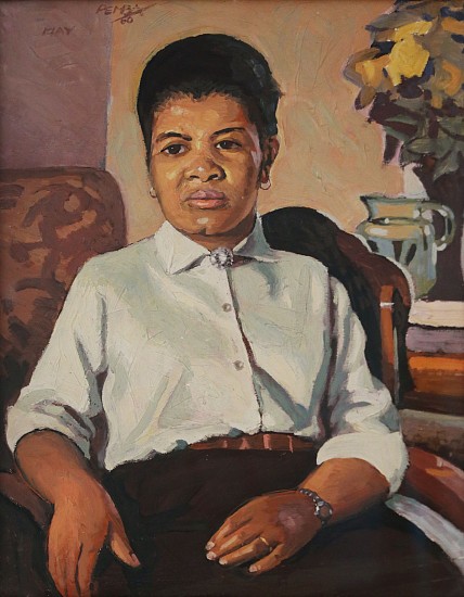 GEORGE PEMBA, MAY (PORTRAIT OF HIS NIECE NOBESUTU)
1960, Oil on Board