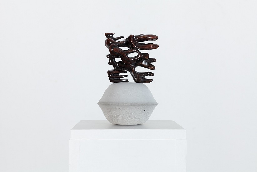 SOPHIA VAN WYK, UNIVERSES IN ALIGNMENT
2021, LOST WAX BRONZE WITH PATINA, CONCRETE AND DURALATEX
