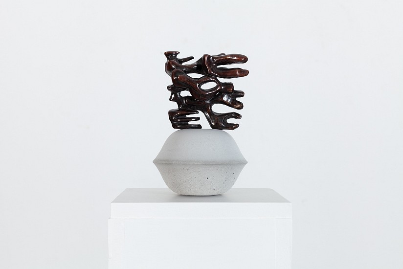 SOPHIA VAN WYK, UNIVERSES IN ALIGNMENT
2021, LOST WAX BRONZE WITH PATINA, CONCRETE AND DURALATEX