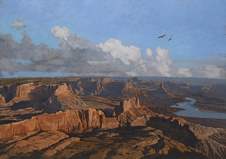 JOHN MEYER, BUZZARDS (COLORADO RIVER)
2022, Mixed Media on Canvas