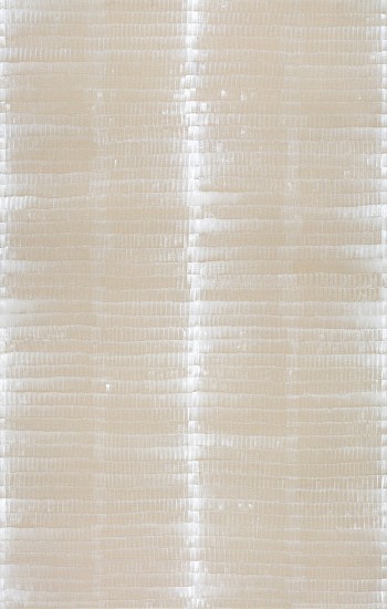 CATHY ABRAHAM, 22 PATHWAYS IN WHITE
2022, OIL ON ITALIAN COTTON CANVAS