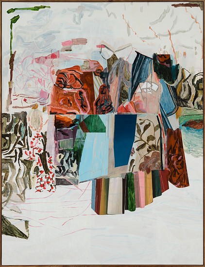 JEANNE HOFFMAN, TAKEOVERS AND EXCHANGES
2022, ACRYLIC ON ITALIAN COTTON